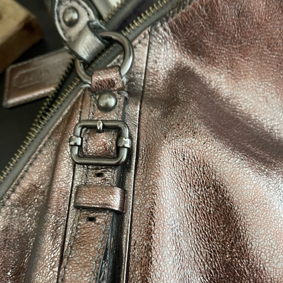 Coach Madison Sophia Metallic Leather Satchel Shoulder Bag Purse H1026-15955 - Picture 5 of 16